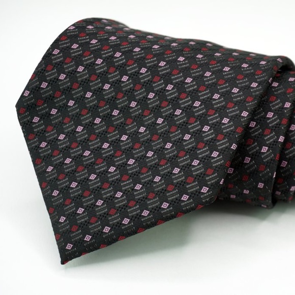 Hugo Boss 100% Silk Neck Tie 3.5" Width Black - Picture 1 of 3